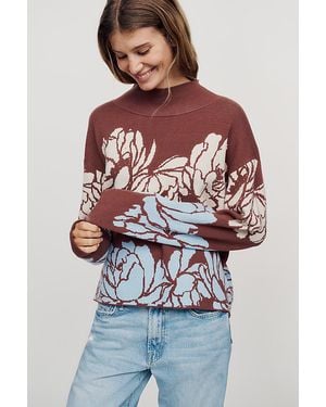 Maeve Carys Mock-Neck Jumper - Green