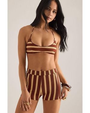 Damson Madder Trudi Reversible Bikini Top - Brown