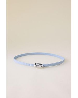 By Anthropologie Skinny Shell Hardware Belt - Blue