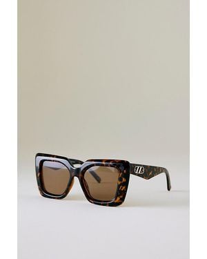 Le Specs Unimaginable Square Sunglasses - Metallic