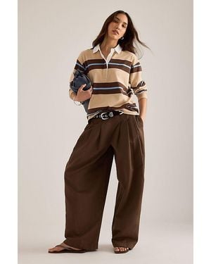 By Anthropologie Stripe Rugby Shirt - Natural