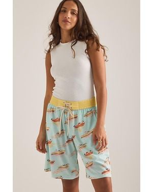Celandine Long Board Shorts - White