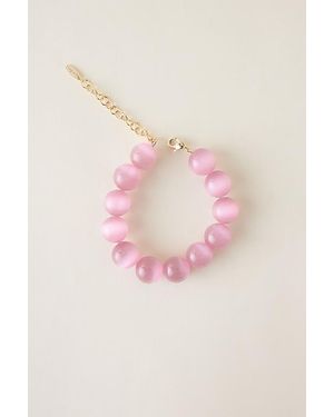 By Anthropologie Chunky Beaded Bracelet - Pink