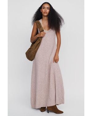 By Anthropologie Sleeveless Knit Midi Dress - Natural