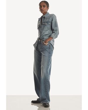 Lee Jeans Rider Loose Straight-Leg Jeans - Blue