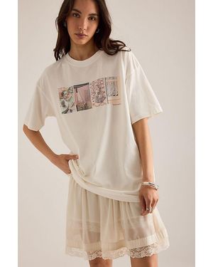 Damson Madder Slow Life Crossword Graphic T-Shirt - Natural