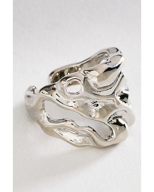 By Anthropologie Molten Tide Ring - Metallic