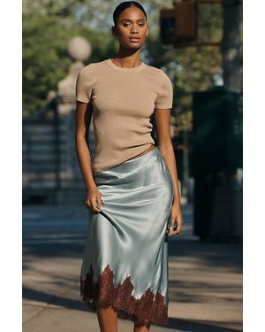 Maeve Short-Sleeve Cashmere Jumper - Green