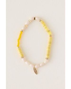 By Anthropologie Beaded Stretch Bracelet - Yellow