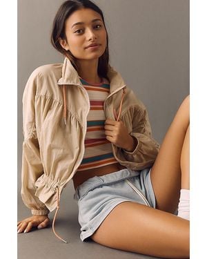 Daily Practice Femme Funnel-Neck Jacket - Brown