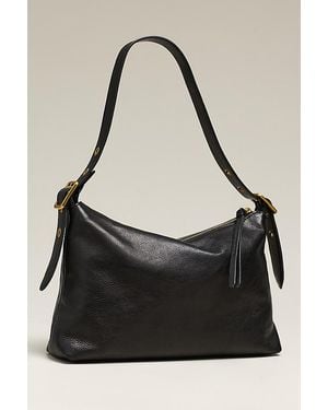 By Anthropologie Hatton Leather Medium Shoulder Bag - Black