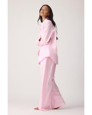 It's 9pm Ariel Long Scallop Pyjama Set - Pink