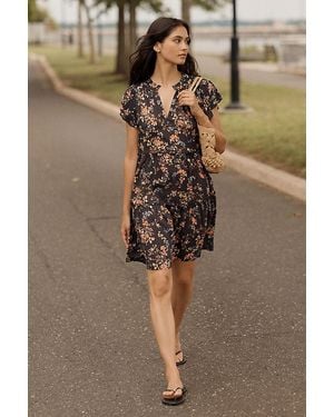 Anthropologie By Ruffle Sleeve Dress - Green