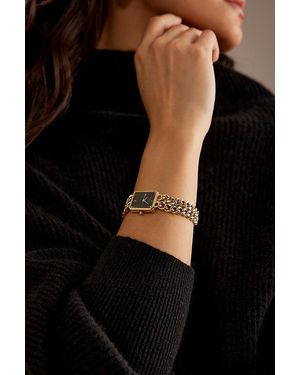 ROSEFIELD Rosefield Octagon-Plated Double-Chain Wrist Watch - Natural