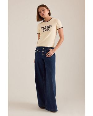 seventy + mochi Sadie Wide-Leg Jeans - Blue