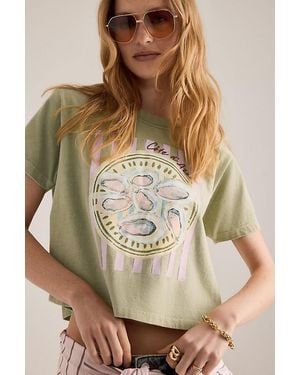 By Anthropologie Oyster Graphic Boxy T-Shirt - Brown