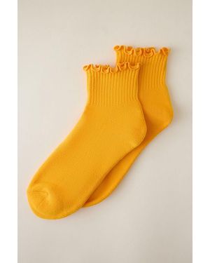 Daily Practice Athletic Ruffle Socks - Orange