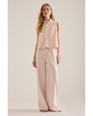 seventy + mochi Iris Sleeveless Denim Top - Natural