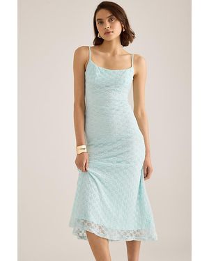 Bardot Adoni Mesh Midi Dress - Blue