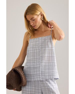 Second Female Chakie Check Cami Top - Grey