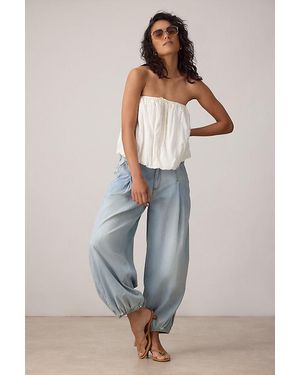 Pilcro Isabela High-Rise Balloon Jeans - Blue