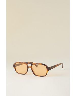 Messyweekend Burt Aviator Sunglasses - Natural