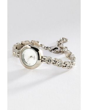 Anthropologie By Round Pavé Bracelet Watch - Metallic