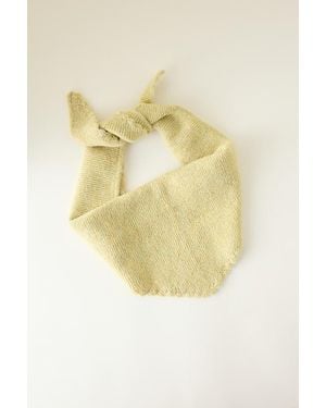 Anthropologie Small Scallop Triangle Scarf - Yellow