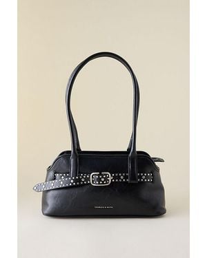 Charles & Keith Victoria Belted Shoulder Bag - Black