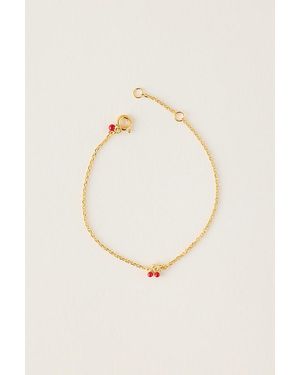 Enamel Copenhagen Cherry Bracelet - White