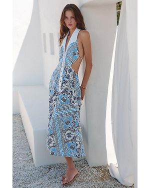 Celandine Dickey Shirt Dress - Blue