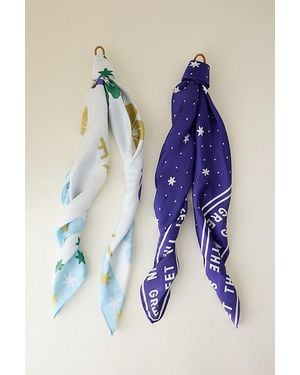 Celandine Headscarves, Set Of 2 - Blue