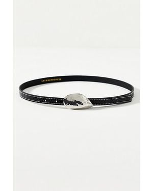 By Anthropologie Skinny Shell Hardware Belt - Black