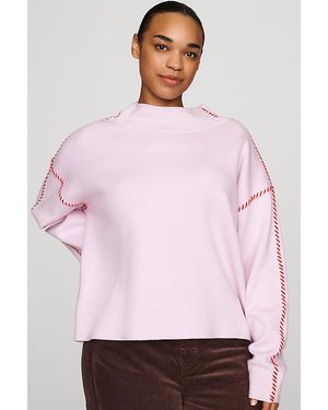 Maeve Carys Mock-Neck Jumper - Pink