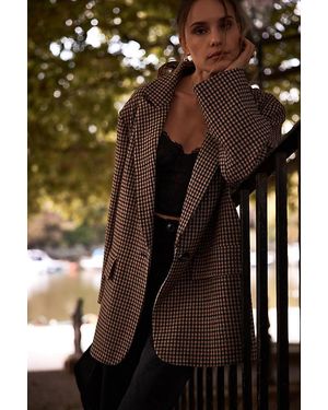 Anthropologie Oversized Check Blazer - Multicolour