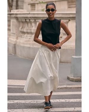 By Anthropologie Twofer Muscle Tank Midi Dress - Grey
