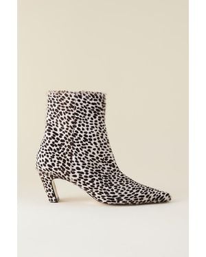 Flattered Xena Leather Hair Boots - Natural