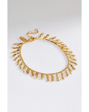 By Anthropologie Chain Fringe Bracelet - Metallic