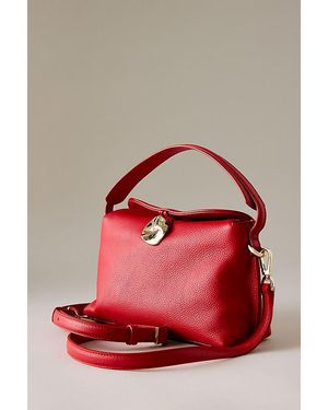 Flattered Hanna Leather Mini Crossbody Bag - Red