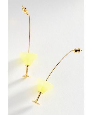 By Anthropologie Cocktail Icon Threader Earrings - Yellow