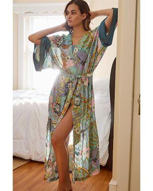 Anthropologie By Kimono Sleep Robe - Green