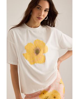 Never Fully Dressed Poppy T-Shirt - White