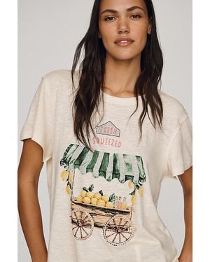 Maeve Lemonade Stand Graphic T-Shirt - Natural