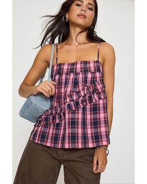Damson Madder Nyra Ruffle Cami Top - Purple