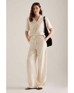 SELECTED Marie-Johanne Wide-Leg Trousers - Natural
