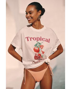 MALAI Oversized Graphic T-Shirt - Pink