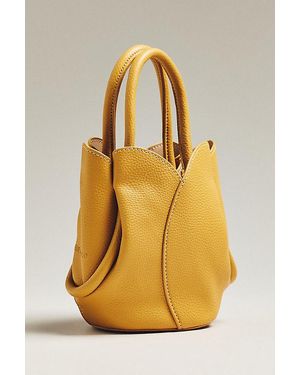 Melie Bianco Tulip Top-Handle Crossbody Mini Tote Bag - Yellow