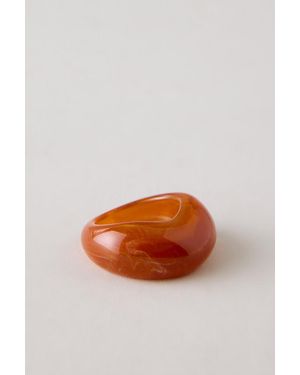 By Anthropologie Resin Ring - Orange