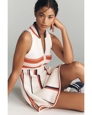 Daily Practice V-Neck Knit Mini Dress - Red
