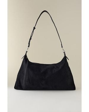 Melie Bianco Charlie Faux-Suede Shoulder Bag - Black